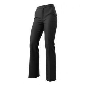 Theory Ernie Pant Black Wool Silk Blend Size 8 Tailored Career Workwear